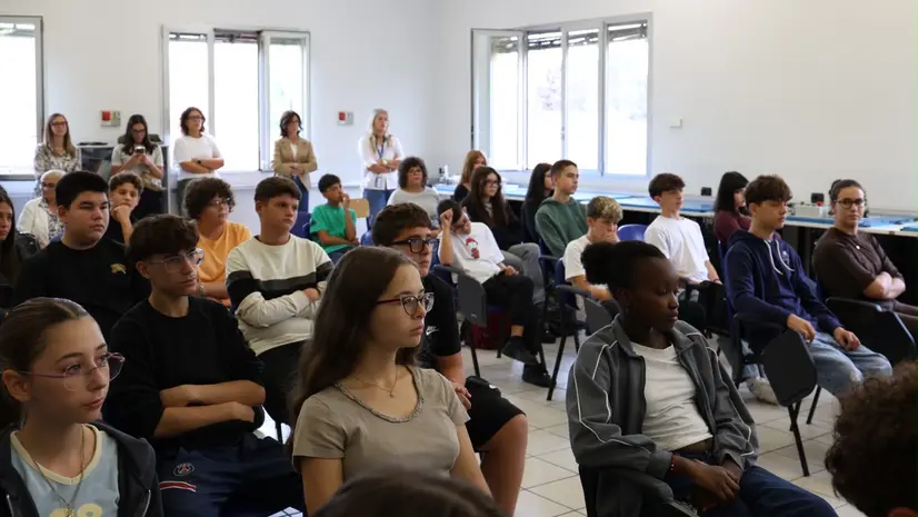 Una parte degli studenti del Cfp di Chiari