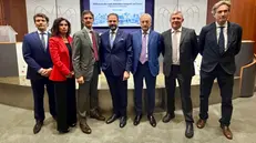 Da sinistra Barbiero, Righettini, Destro, Streparava, Pasini, Franzoni e Scorza