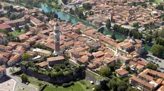 Una veduta dall'alto di Palazzolo sull'Oglio - © www.giornaledibrescia.it