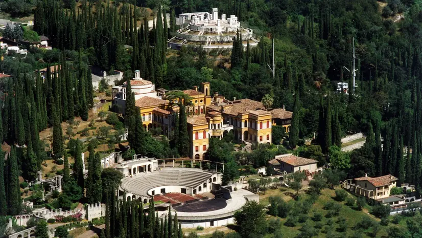 Una veduta del Vittoriale di Gardone Riviera