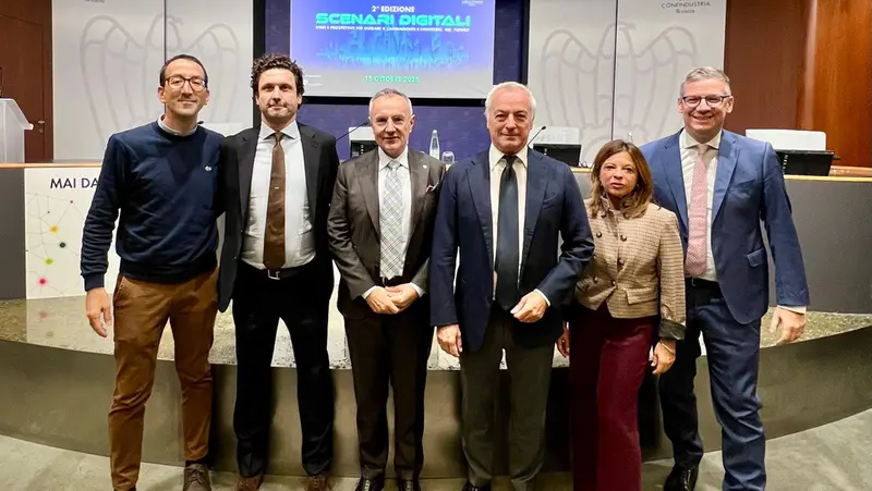 I relatori: da sinistra Lorusso, Bonomi, Venturetti, Dal Checco, Macinante e Fedreghini