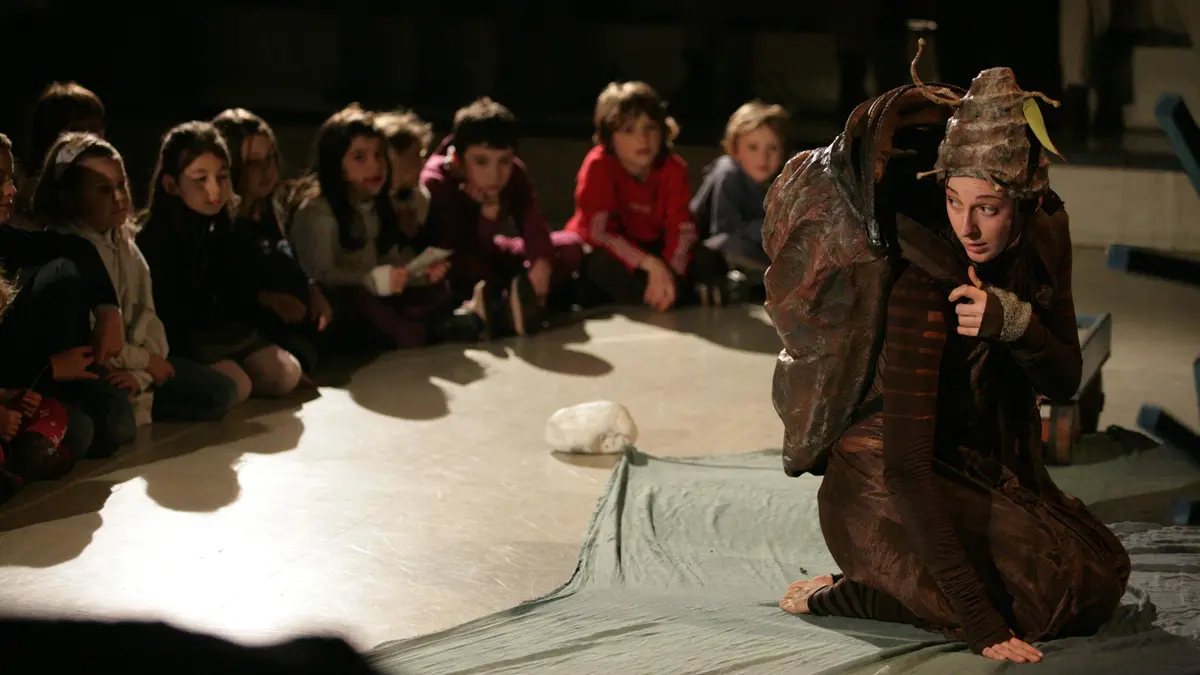 Il piccolo pubblico del Teatro Telaio in una foto d'archivio
