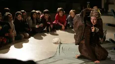 Il piccolo pubblico del Teatro Telaio in una foto d'archivio