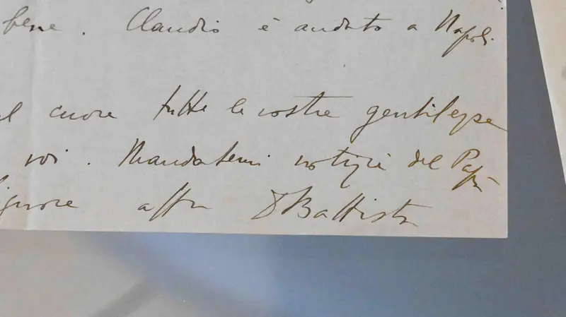 La firma di don Battista Montini