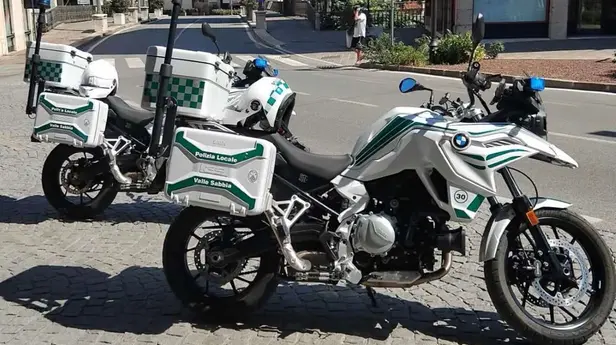 Le moto della Polizia locale della Valle Sabbia