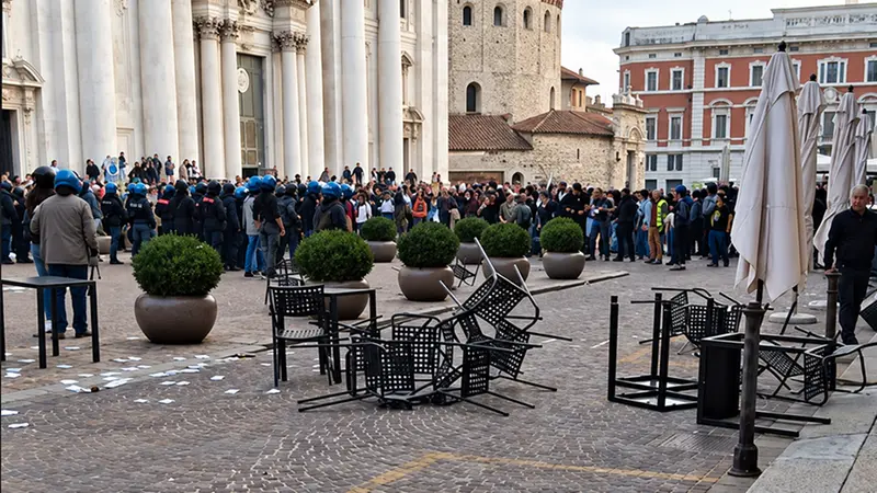 La manifestazione contro il caro vita