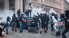 Gli scontri a Milano
