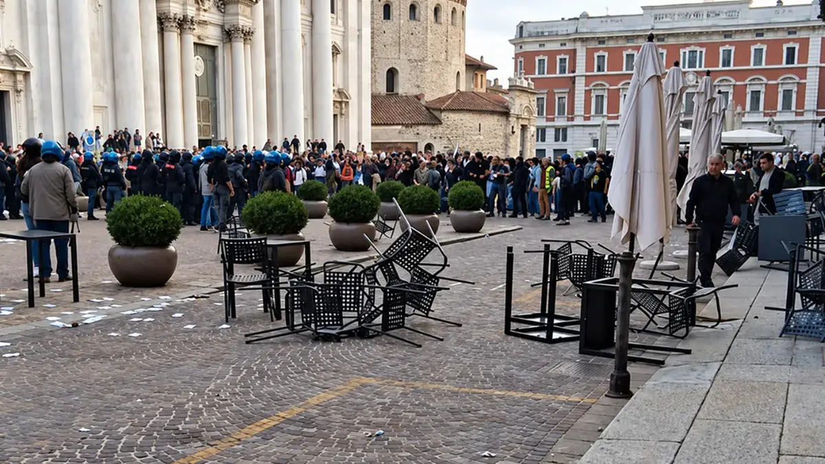 Attimi di paura e violenza nel pomeriggio di sabato in Piazza Duomo