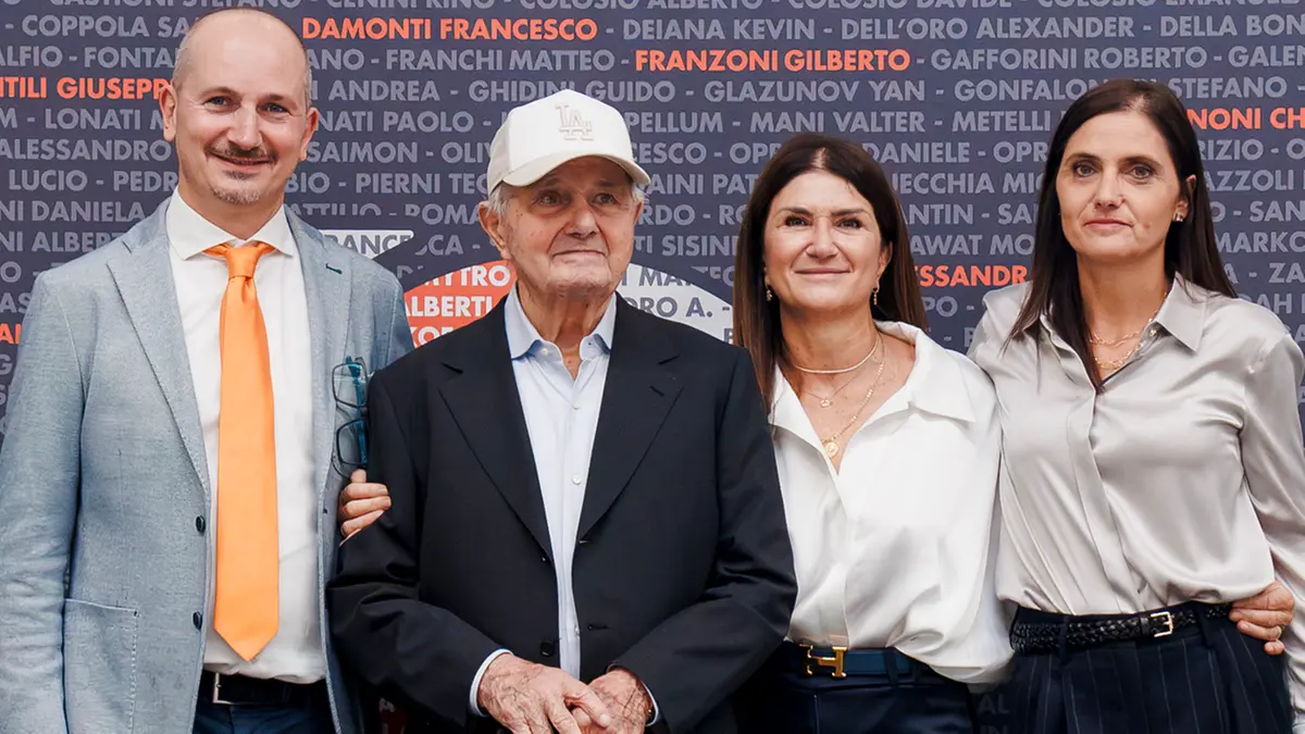 Da sinistra Davide, Giuseppe, Emanuela e Rossana Colosio