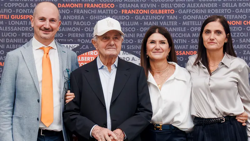 Da sinistra Davide, Giuseppe, Emanuela e Rossana Colosio