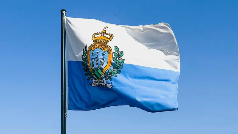 La bandiera di San Marino