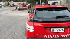 I Vigili del fuoco impegnati nelle ricerche del 63enne