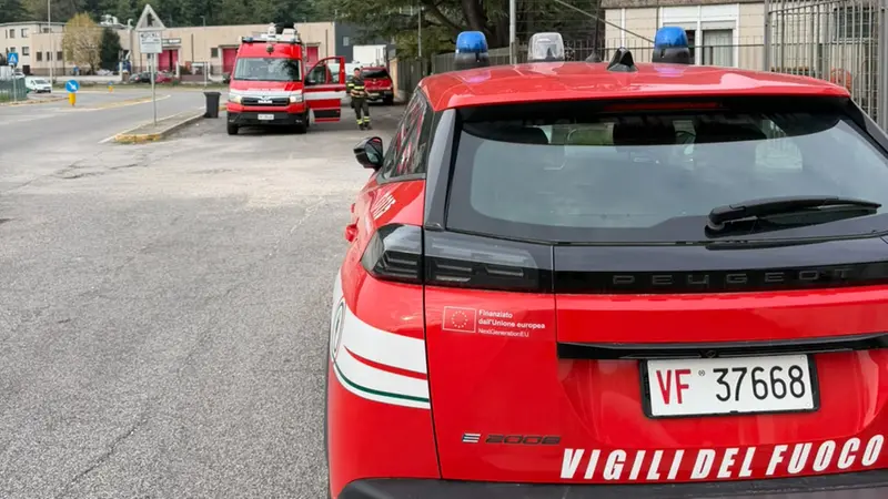 I Vigili del fuoco impegnati nelle ricerche del 63enne