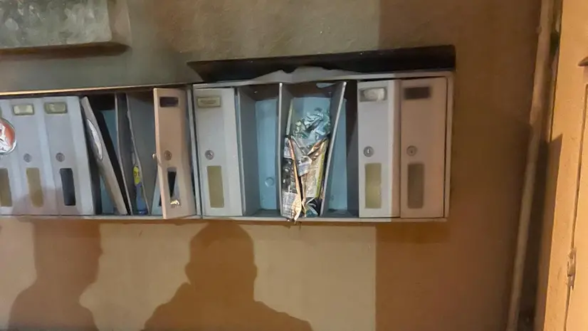 Le cassette della posta vandalizzate