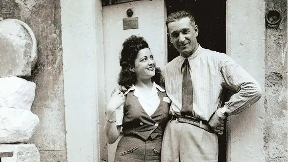 Domenico Lusetti e la moglie Ribes