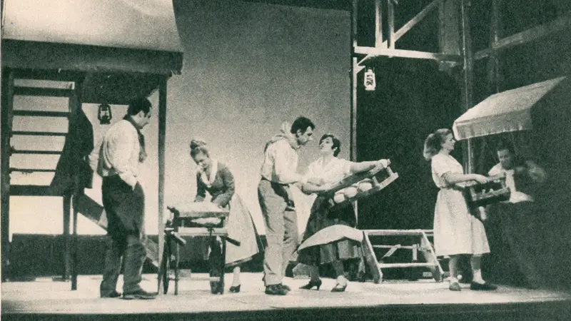 Bruno Frusca, Bruna Gozio, Giancarlo Moreschi e Lucia Verzeletti nella Curt dei Pulì del 1967, La Loggetta
