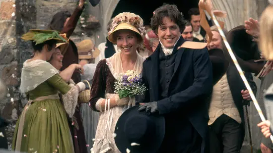 Emma Thompson e Hugh Grant in Sense and sensibility di Ang Lee