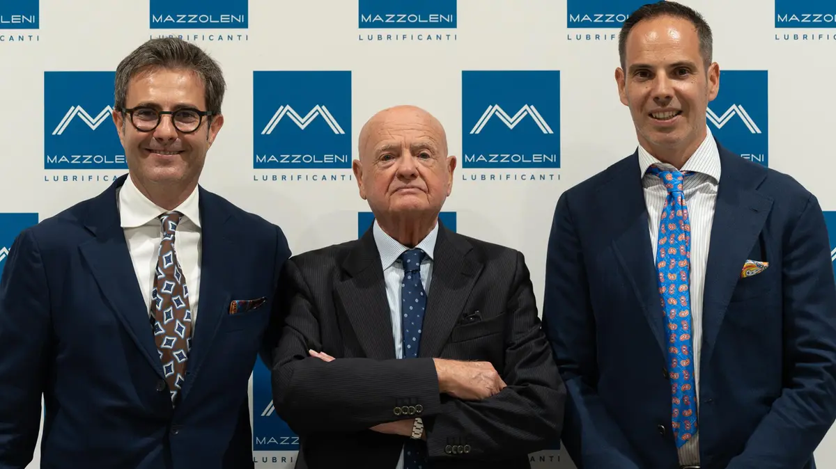 Da sinistra Riccardo, Piero e Andrea Mazzoleni