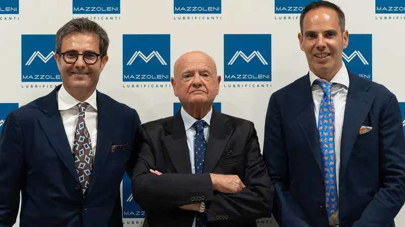 Da sinistra Riccardo, Piero e Andrea Mazzoleni
