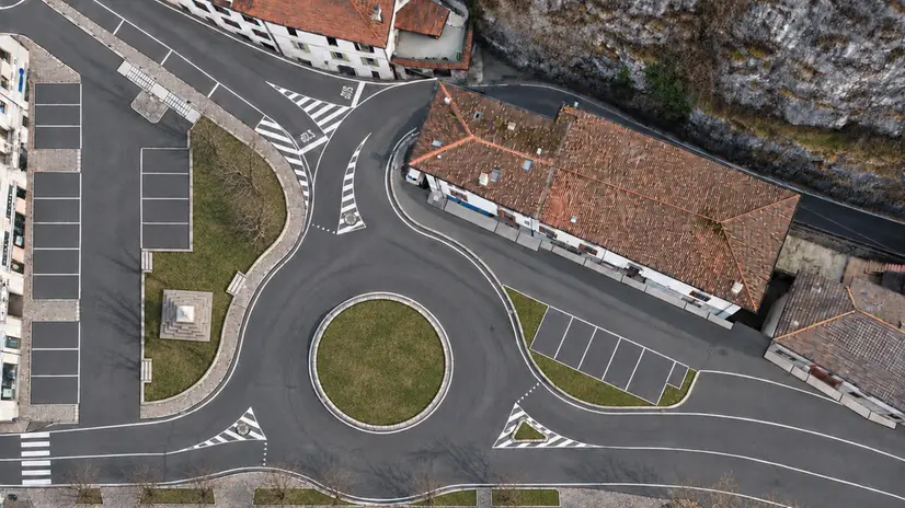 Un'elaborazione grafica della rotatoria nella zona sud