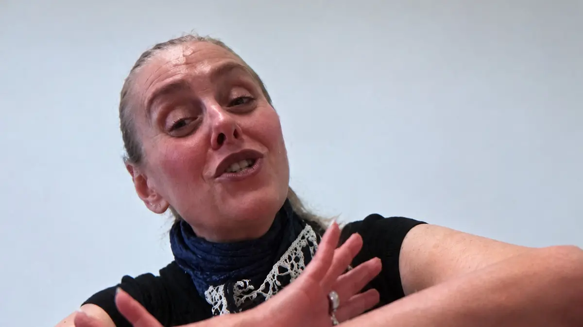 Donatella Di Rosa in collegamento video con il processo a Roberto Zorzi - © www.giornaledibrescia.it