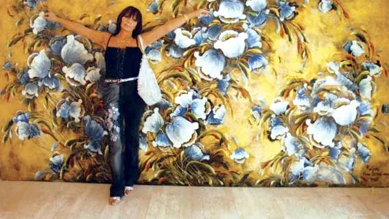 Palvarini con una sua opera
