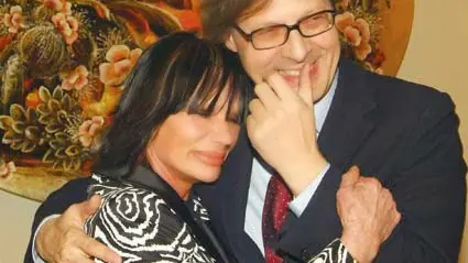 Con il critico Vittorio Sgarbi