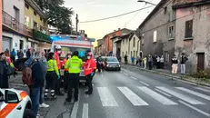 Il luogo dell'incidente in via Martiri della Libertà
