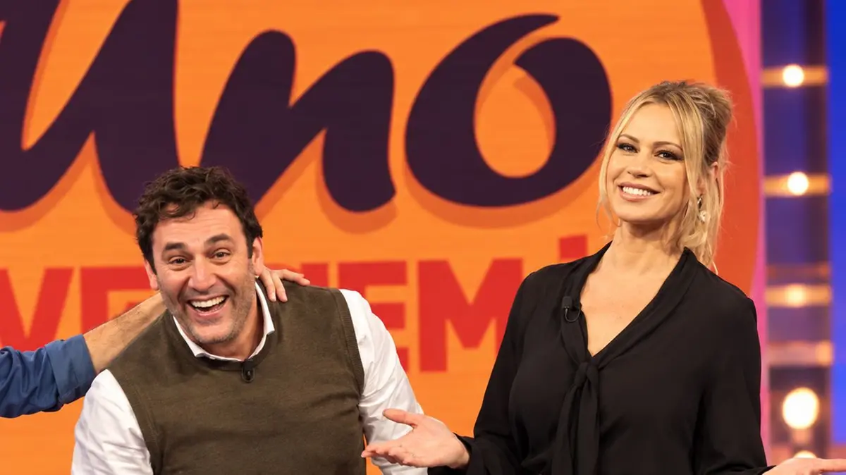 Simone Pinelli con Anna Falchi