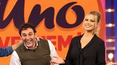 Simone Pinelli con Anna Falchi