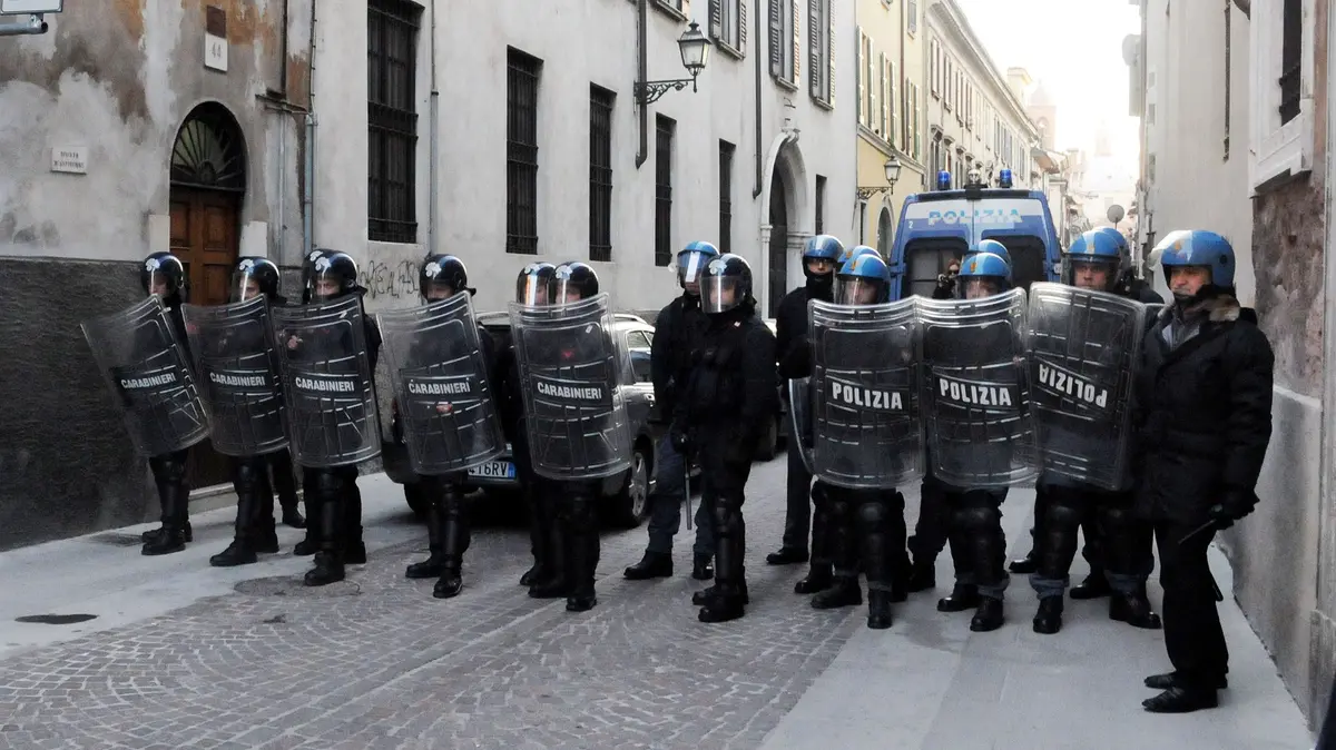 Reparti mobili schierati