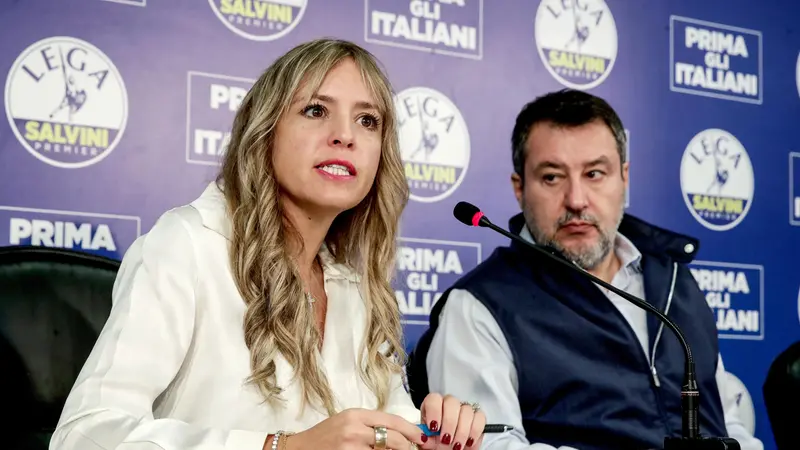 Silvia Sardone e Matteo Salvini - Foto Ansa © www.giornaledibrescia.it