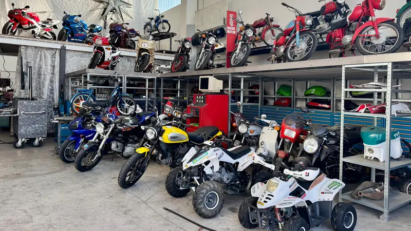 Una collezione da sessanta moto, destinata a cresce ancora