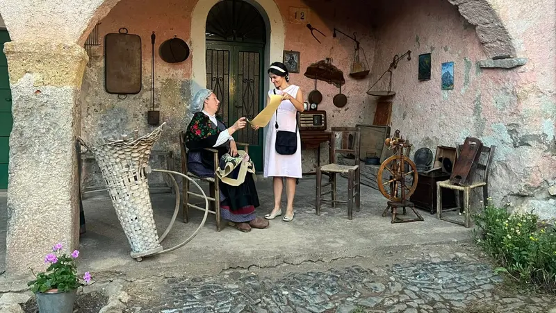 Uno scorcio di Cimmo durante una rappresentazione storica - Foto Facebook/Gessica Cottali