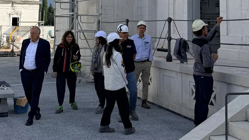 Visita al cantiere del cimitero Vantiniano © www.giornaledibrescia.it