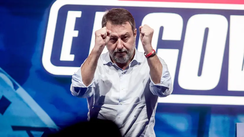 Matteo Salvini è stato confermato segretario della Lega - Foto Ansa © www.giornaledibrescia.it