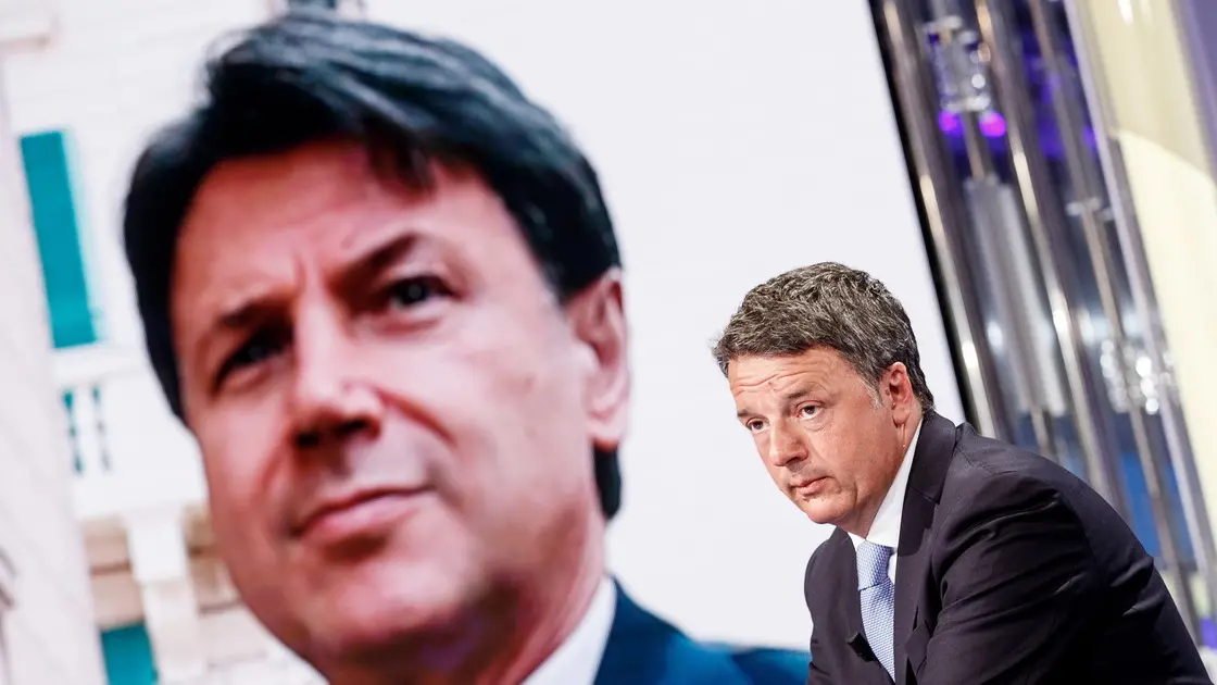 Giuseppe Conte e Matteo Renzi - © www.giornaledibrescia.it