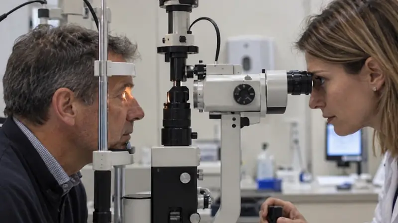Un esame oculistico - Immagine generata con AI