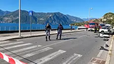 Il luogo dell'incidente mortale a Sale Marasino