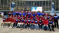 Foto di gruppo per i giovani atleti delle squadre regionali del Comitato Alpi Centrali Fisi