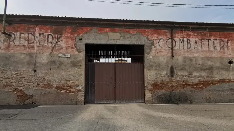 La scritta prima del ripristino