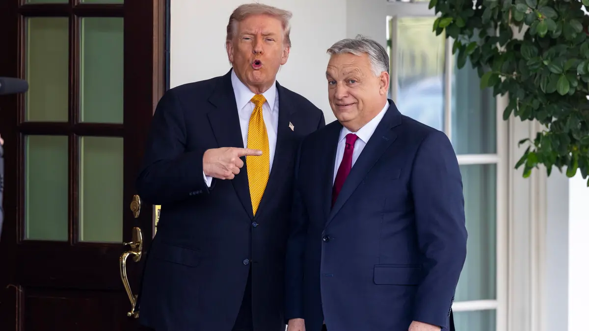 Il presidente americano Trump e l'ex premier ungherese Orban - Foto Ansa © www.giornaledibrescia.it
