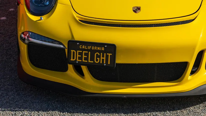 Una targa personalizzata negli Usa