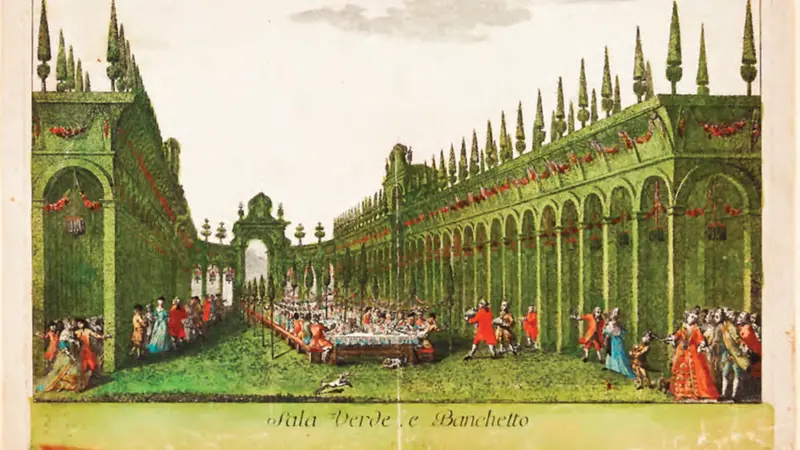 Il banchetto di nozze di Ferdinando d'Asburgo Lorena e Maria Beatrice d'Este nel 1771