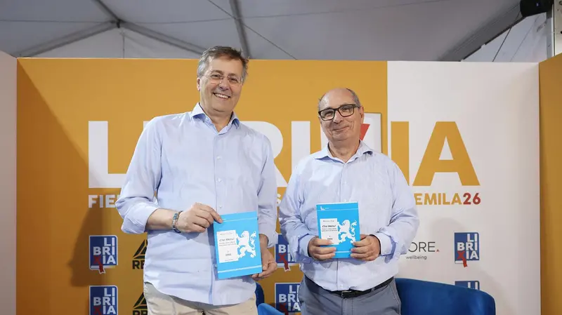Marcello Zane a Librixia con Enrico Mirani e il libro «Che Menu!»