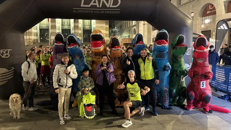 Il traguardo della scorsa edizione della Dino Run